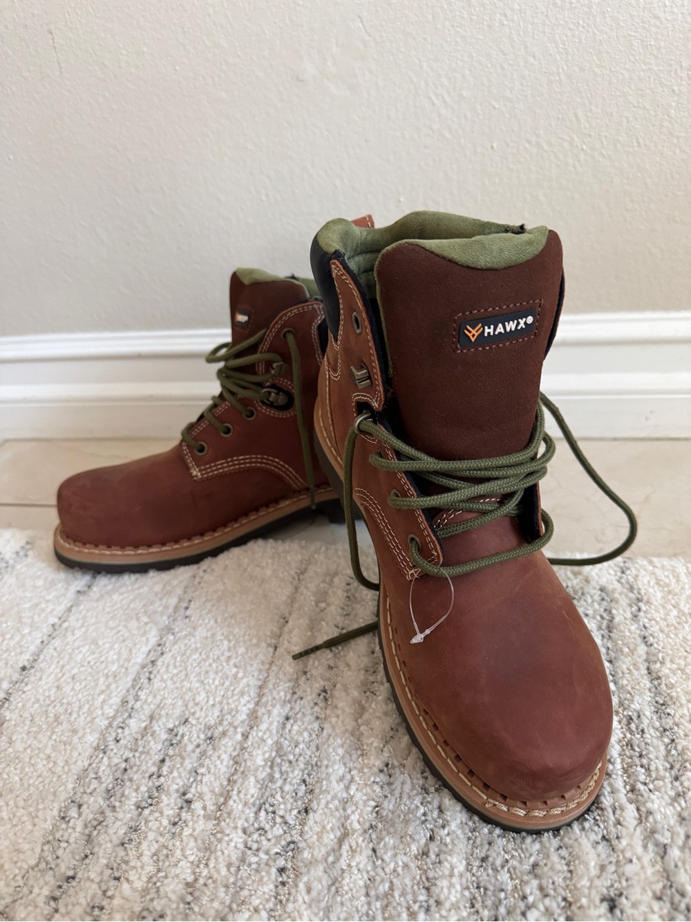 HAWX WOMEN'S 6" PLATOON WATERPROOF WORK BOOTS - COMPOSITE TOE